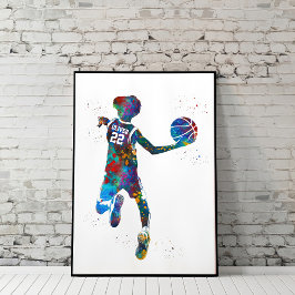 Basketball Player Poster