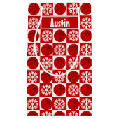 Basketball Player Red en White Custom Kerstmis Klein Cadeauzakje (Voorkant)
