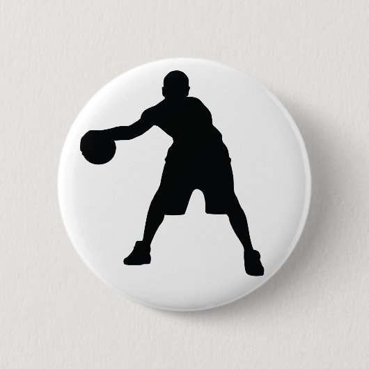 Basketball Player Ronde Button 5,7 Cm (Voorkant)