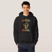 Basketball Player Saying Retro Style Basketball En Hoodie (Voorkant volledig)