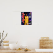 Basketball Player Senior Team Custom Photo Sports Poster (Keuken)