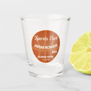 Basketball Player Shot glass Glas