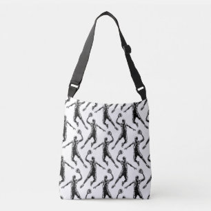 Basketball Player Slam Dunk Dark Design Crossbody Tas
