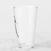Basketball Player Slam Dunk Dark Design Glas (Links)