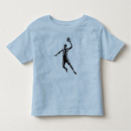 Basketball Player Slam Dunk Dark Design Kinder Shirts