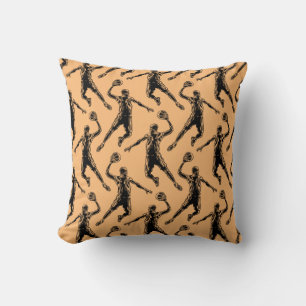 Basketball Player Slam Dunk Dark Design Kussen