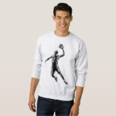 Basketball Player Slam Dunk Dark Design Trui (Voorkant volledig)