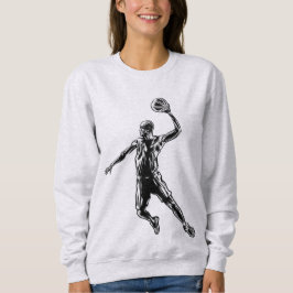 Basketball Player Slam Dunk Dark Design Trui