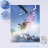 Basketball Player Slam Dunk Flyer (Enkel)