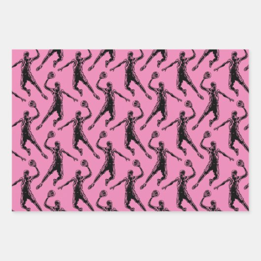 Basketball Player Slam Dunk Inpakpapier Vel (Voorkant)