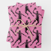 Basketball Player Slam Dunk Inpakpapier Vel (In situ)