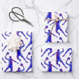 Basketball Player Slam Dunk Inpakpapier Vel