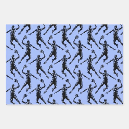 Basketball Player Slam Dunk Inpakpapier Vel (Voorkant 3)