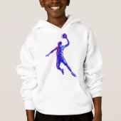 Basketball Player Slam Dunk, Red en Blue Design (Voorkant)