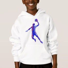 Basketball Player Slam Dunk, Red en Blue Design