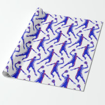 Basketball Player Slam Dunk, Red en Blue Design