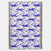Basketball Player Slam Dunk, Red en Blue Design Deken (Voorkant Verticaal)
