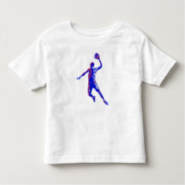 Basketball Player Slam Dunk, Red en Blue Design Kinder Shirts