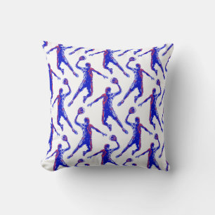 Basketball Player Slam Dunk, Red en Blue Design Kussen
