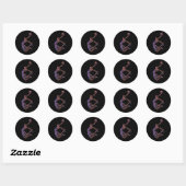 Basketball Player Slam Dunk Ronde Sticker (Vel)