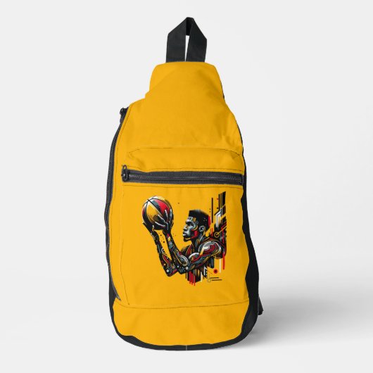 Basketball Player Sling Bag (Voorkant)