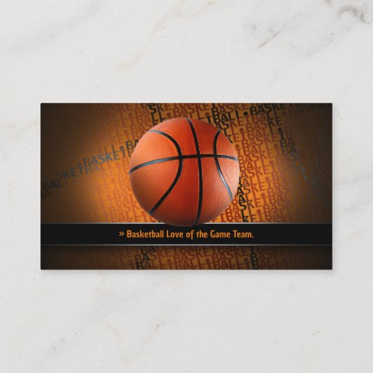 Basketball Player | Sport Coach Visitekaartje (Achterkant)