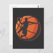 Basketball Player  Sports Athlete Briefkaart (Voorkant / Achterkant)