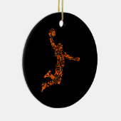Basketball Player  Sports Athlete Keramisch Ornament (Rechts)