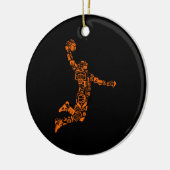 Basketball Player  Sports Athlete Keramisch Ornament (Links)
