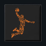 Basketball Player  Sports Athlete Magneet<br><div class="desc">De perfecte Basketball Gift voor Basketball spelers,  vrouwen,  mannen,  jongens,  meisjes. Ideale verrassing voor Basketbalteams,  Basketball Athletes en Fans.</div>