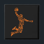 Basketball Player  Sports Athlete Magneet<br><div class="desc">De perfecte Basketball Gift voor Basketball spelers,  vrouwen,  mannen,  jongens,  meisjes. Ideale verrassing voor Basketbalteams,  Basketball Athletes en Fans.</div>