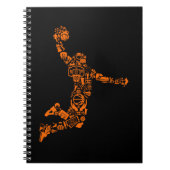 Basketball Player  Sports Athlete Notitieboek (Voorkant)