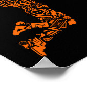 Basketball Player  Sports Athlete Poster (Hoek)