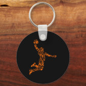 Basketball Player  Sports Athlete Sleutelhanger (Voorkant)