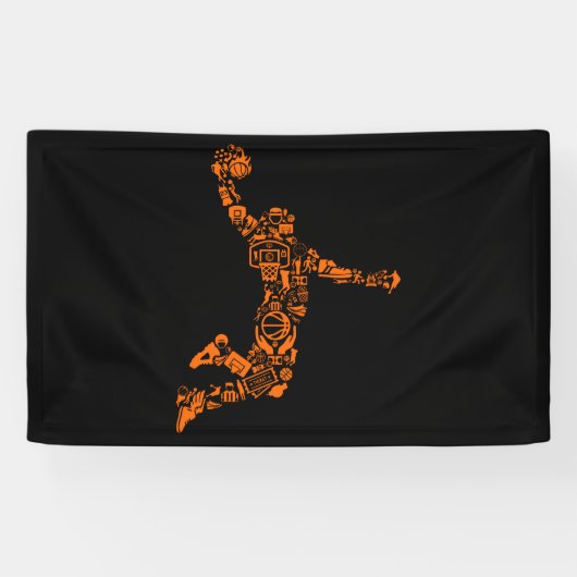 Basketball Player  Sports Athlete Spandoek (Horizontaal)