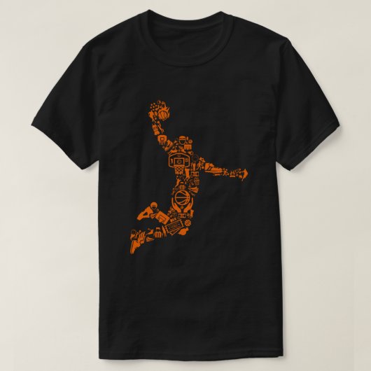Basketball Player  Sports Athlete T-shirt (Design voorkant)