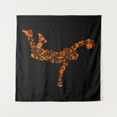 Basketball Player  Sports Athlete Wandkleed (Voorkant (horizontaal))