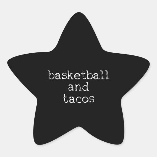 Basketball Player Taco Mexicaans Ster Sticker (Voorkant)