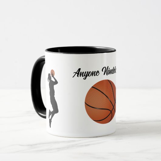 Basketball - Players and Ball Coffee Mok (Voorkant links)