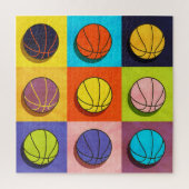Basketball Pop Art Legpuzzel (Verticaal)