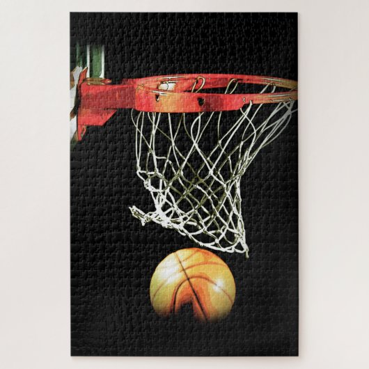 Basketball - Populaire sportkunst Legpuzzel (Verticaal)