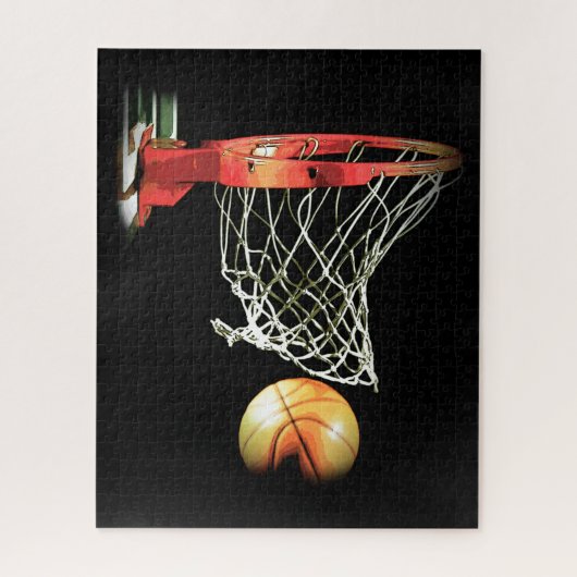 Basketball - Populaire sportkunst Legpuzzel (Verticaal)