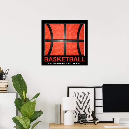 Basketball Poster (Thuiskantoor)