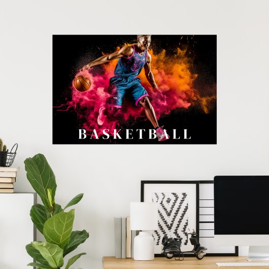 Basketball Poster (Thuiskantoor)