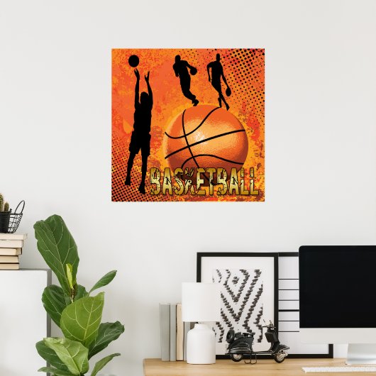 BASKETBALL POSTER (Thuiskantoor)