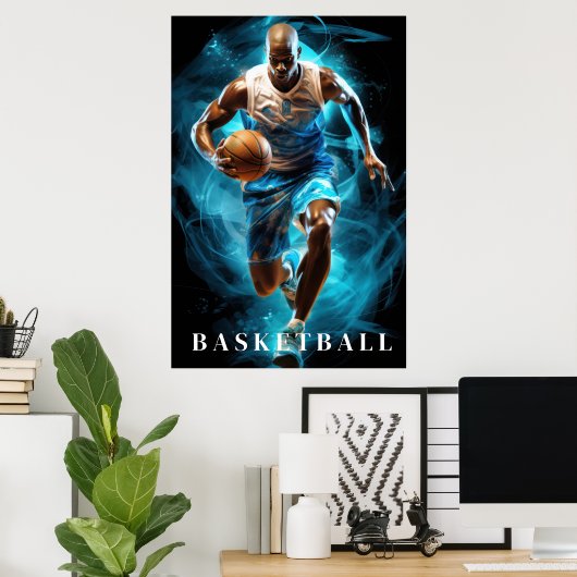 Basketball Poster (Thuiskantoor)