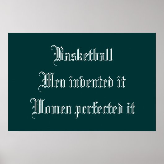 Basketball Poster (Voorkant)