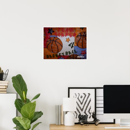 Basketball Poster (Thuiskantoor)