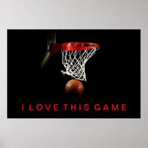 Basketball Poster waar ik van hou
