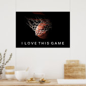 Basketball Poster waar ik van hou (Keuken)